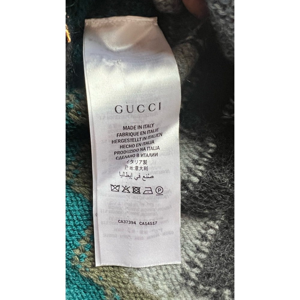 Gucci Geometric Pattern Cardigan In Multicolour - Picture 11 of 11